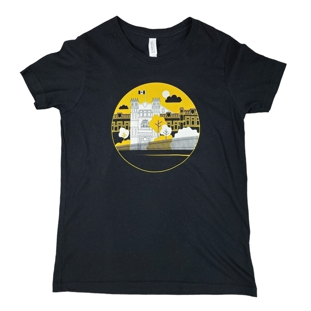 Royal Canadian Mint Unisex Black Short Sleeve T-Shirt Youth Large